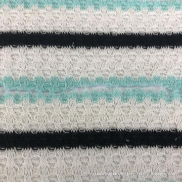 TR/SP waffle yarn-dyed Knit Fabric